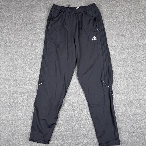 Vintage Adidas Track Pants Men’s Large‎ Black Nylon Ankle Zip Windbreaker Y2K - Picture 1 of 10